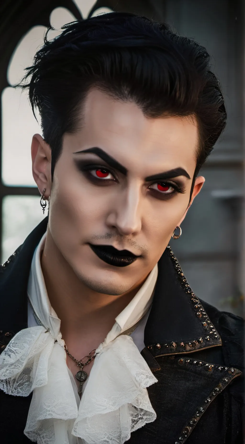 ai character: Chris Motionless  background