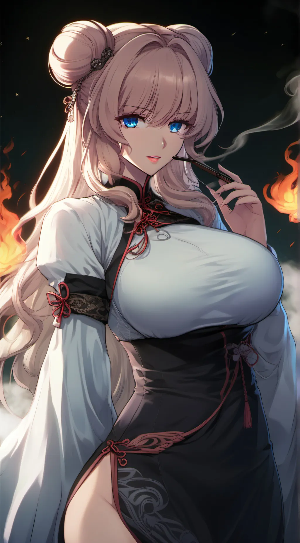 ai character: Yaesoo Pyrestroke background