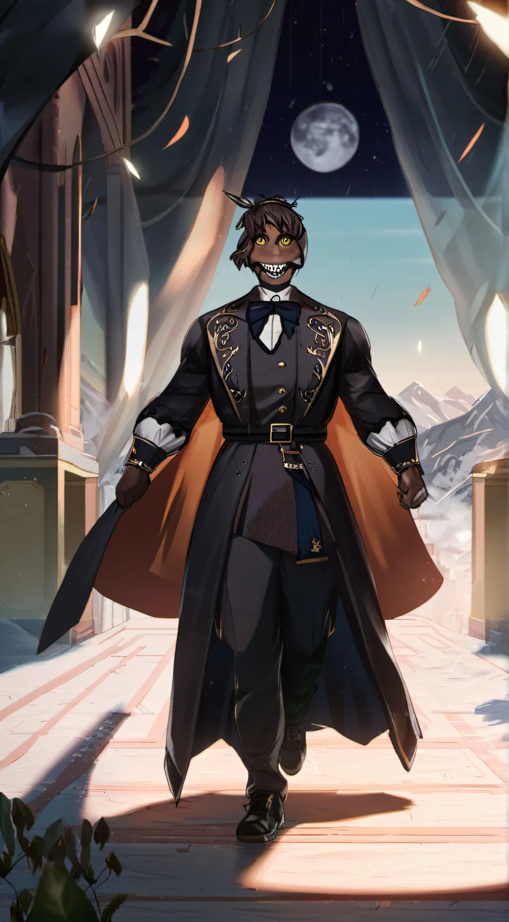 ai character: nightmare Freddy background