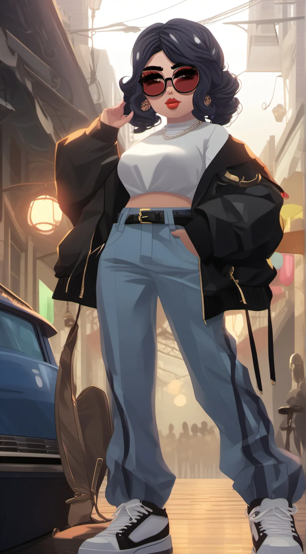 ai character: Drew background