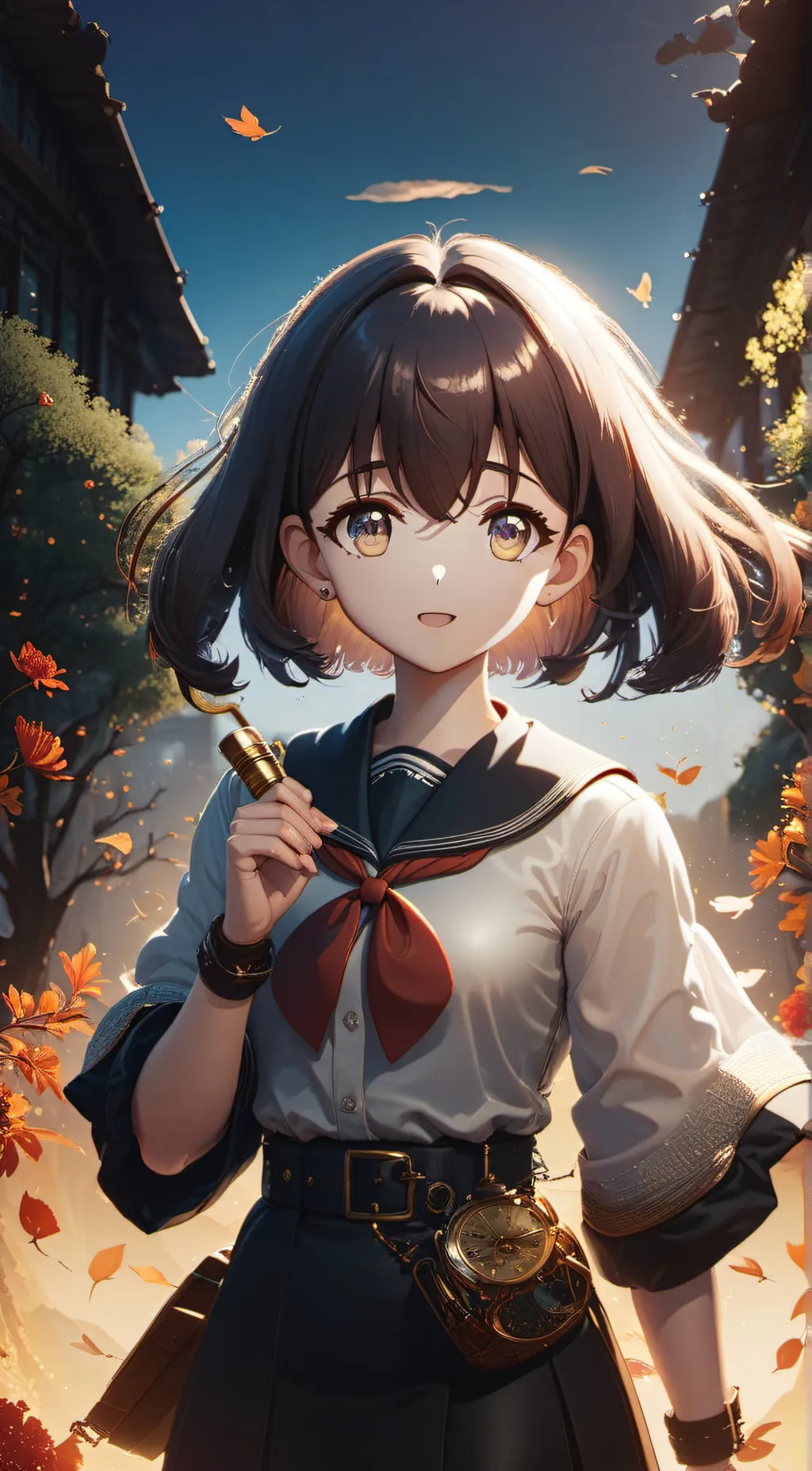 ai character: all girl school background