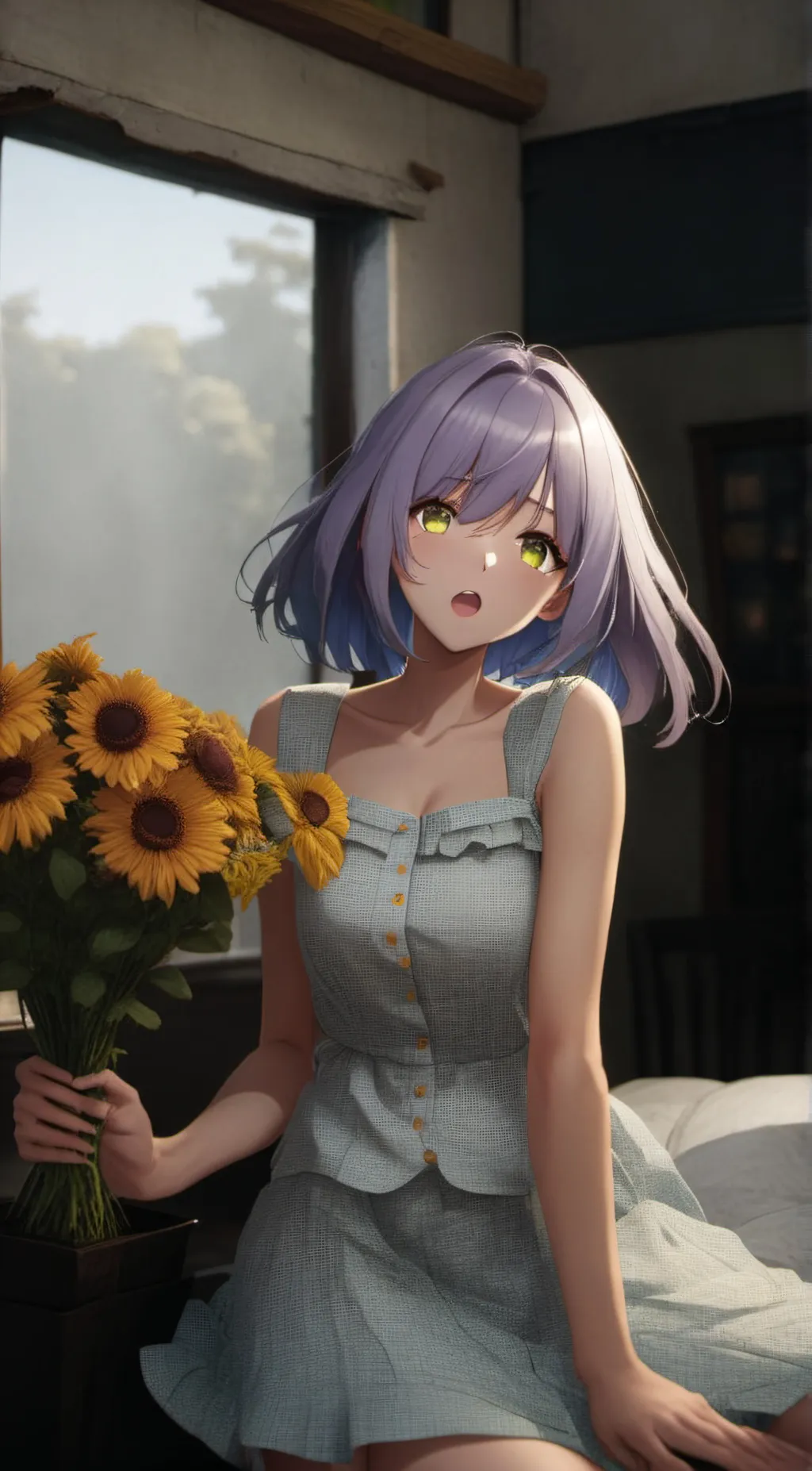 ai character: Ashley background