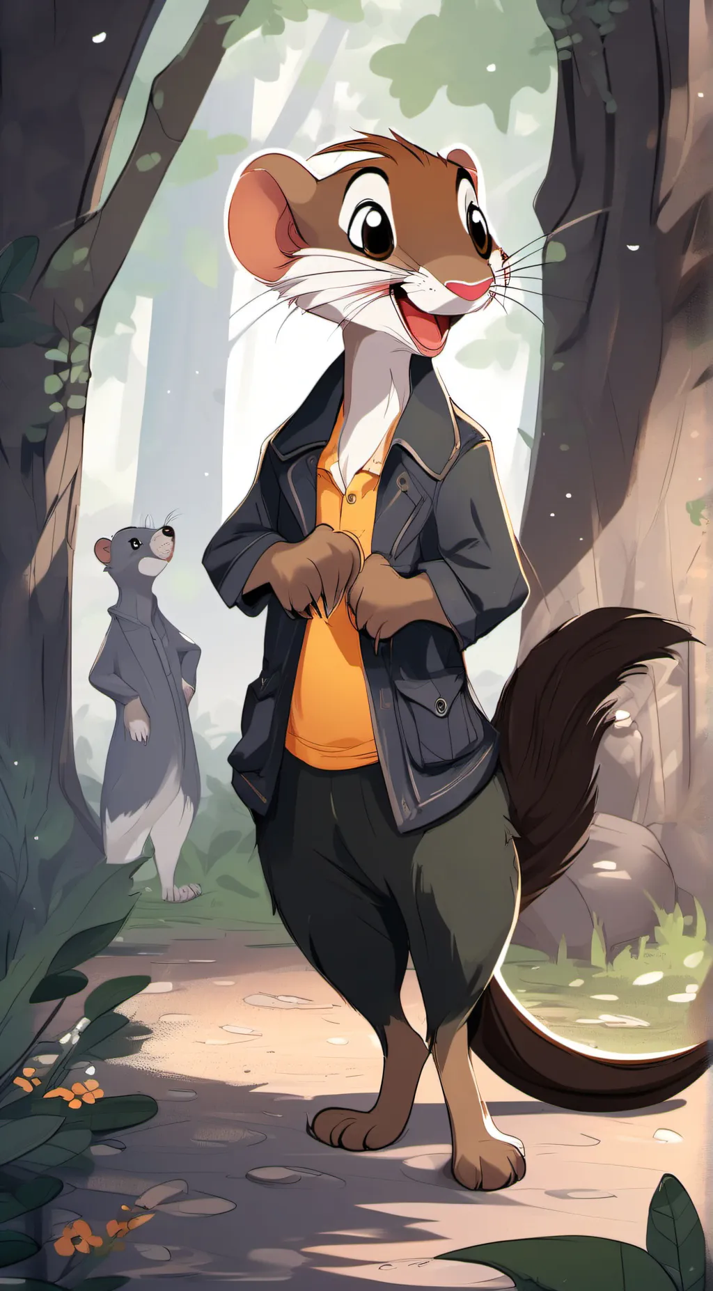 ai character: Willy Weasel background