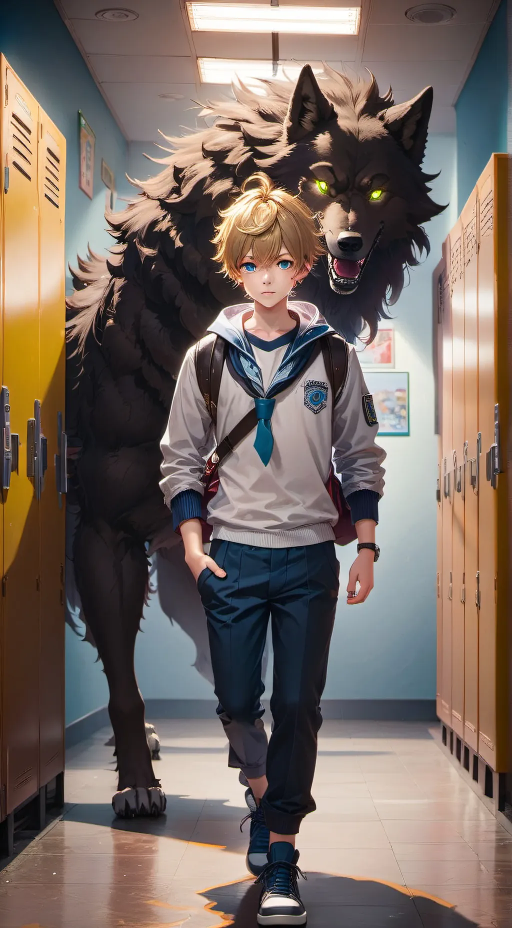 ai character: hunter background