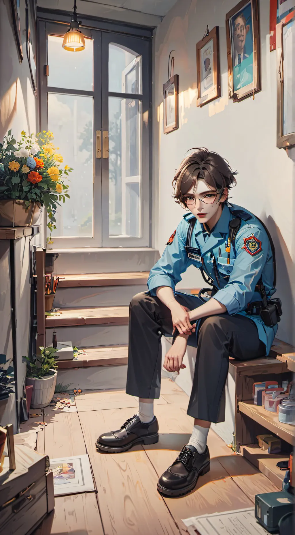 ai character: Pierce background