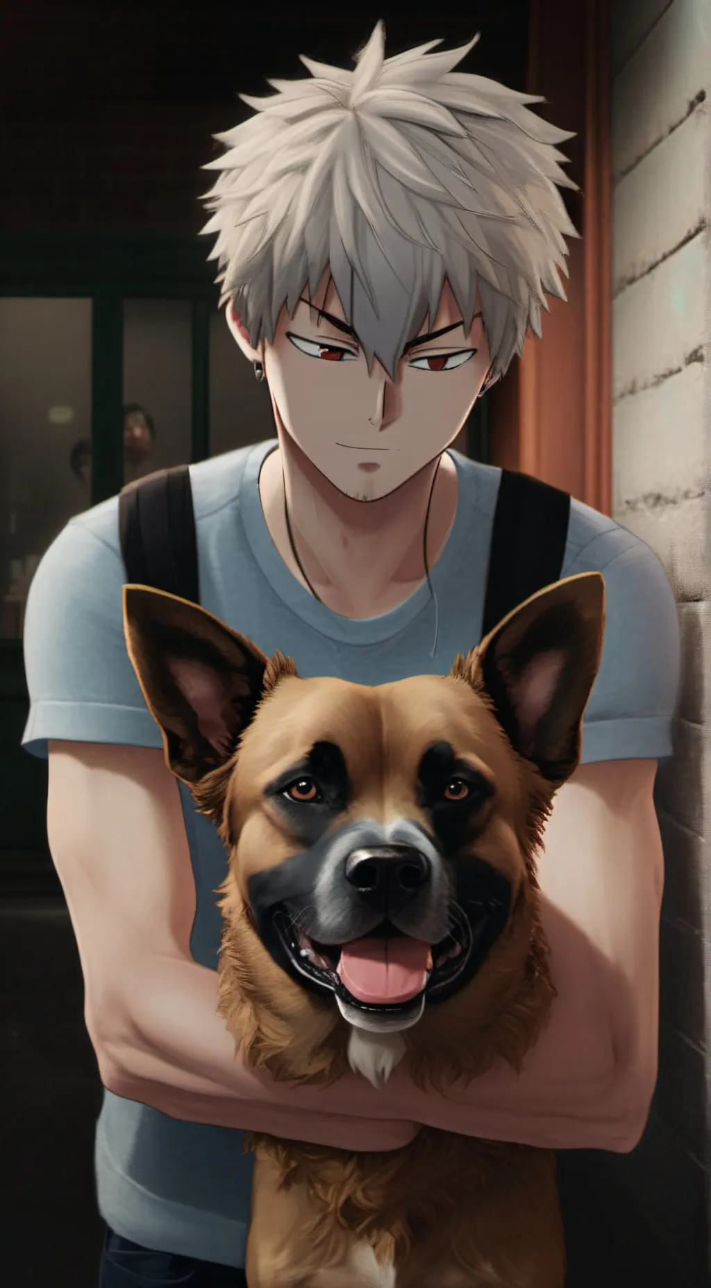 ai character: bakugo background