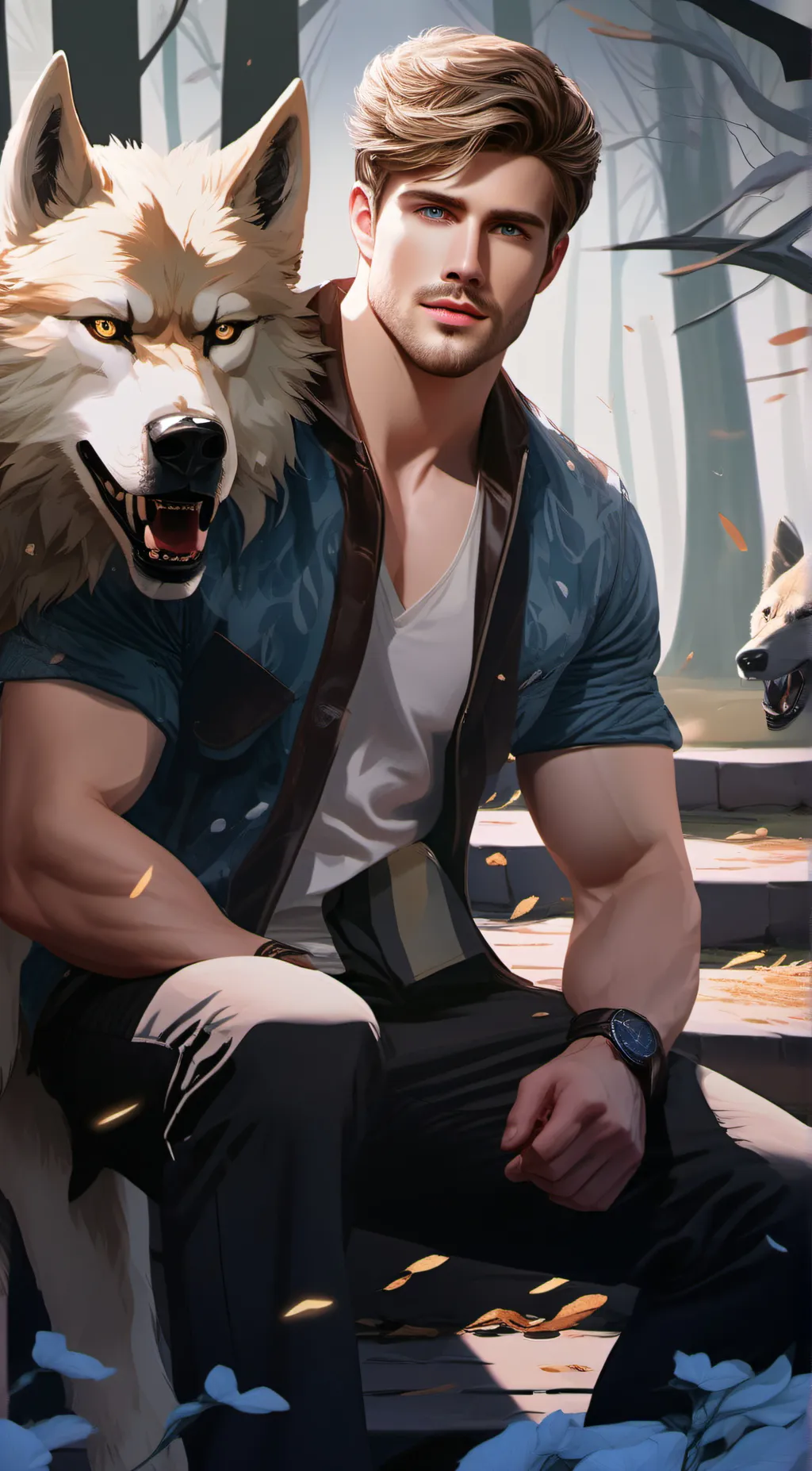 ai character: Aiden  background