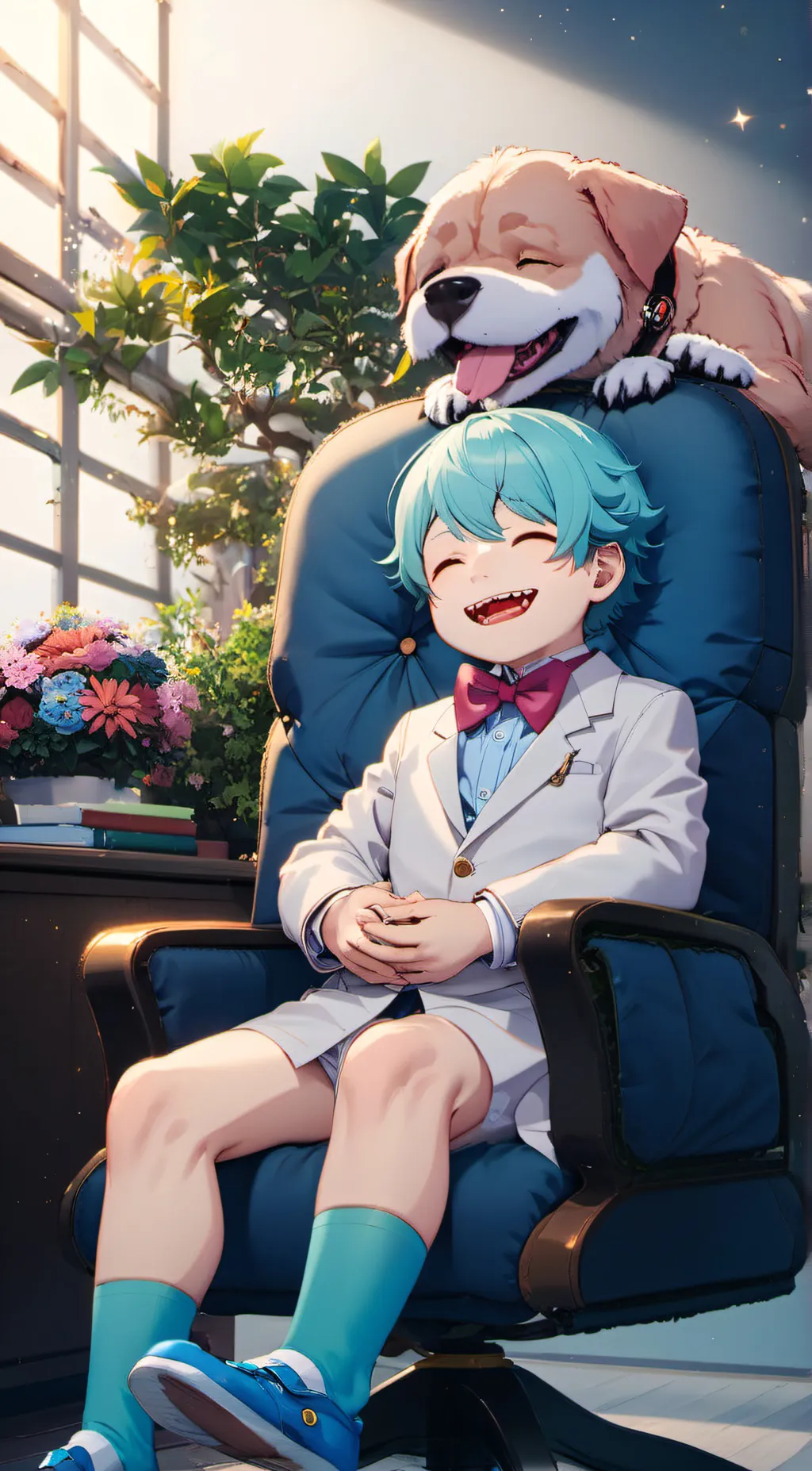 ai character: Boxman Jr  background