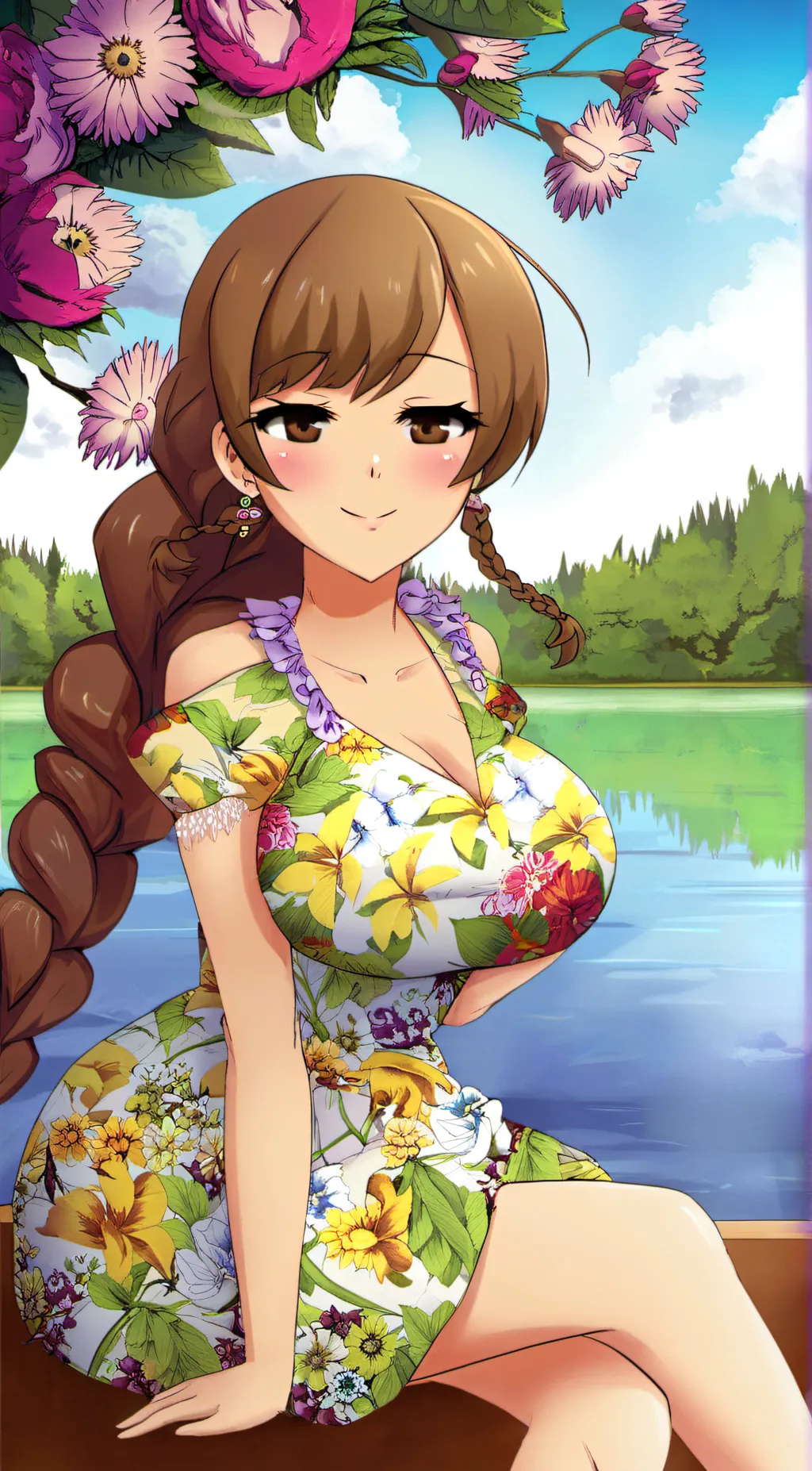 ai character: Goldmary  background