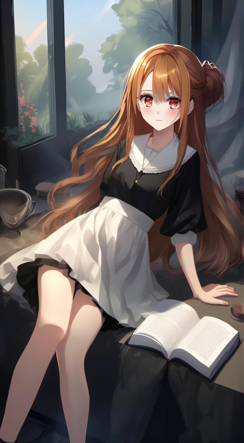 ai character: Luna marjolaine  background