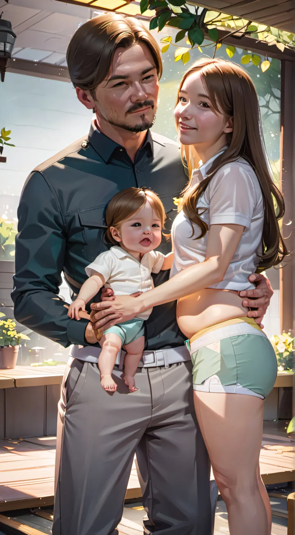 ai character: mark, jen,isa background