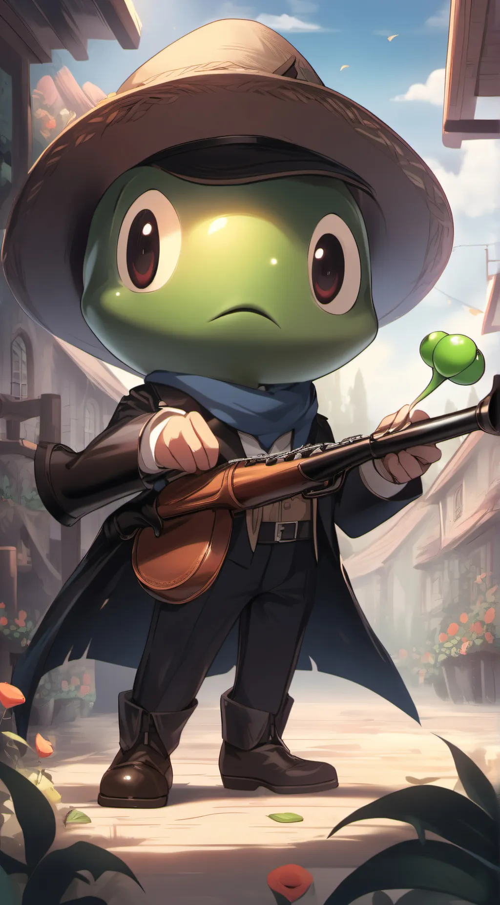 ai character: PEASHOOTER  background