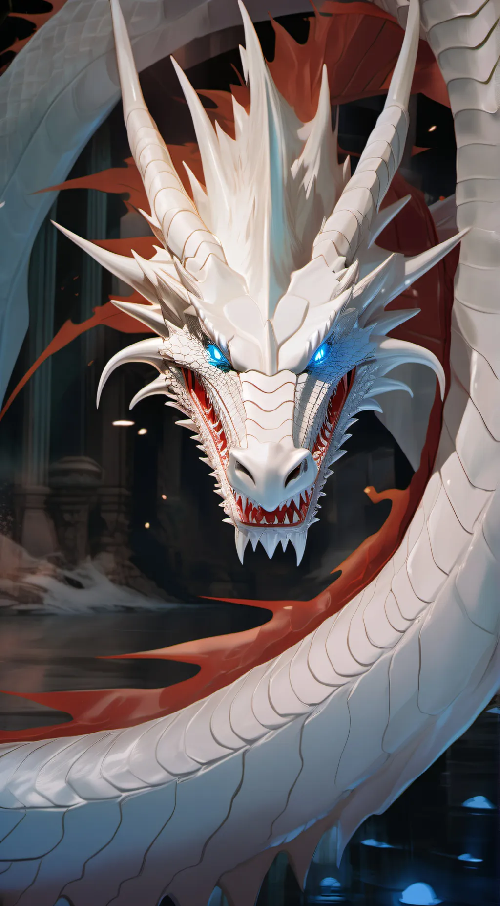 ai character: light fury  background