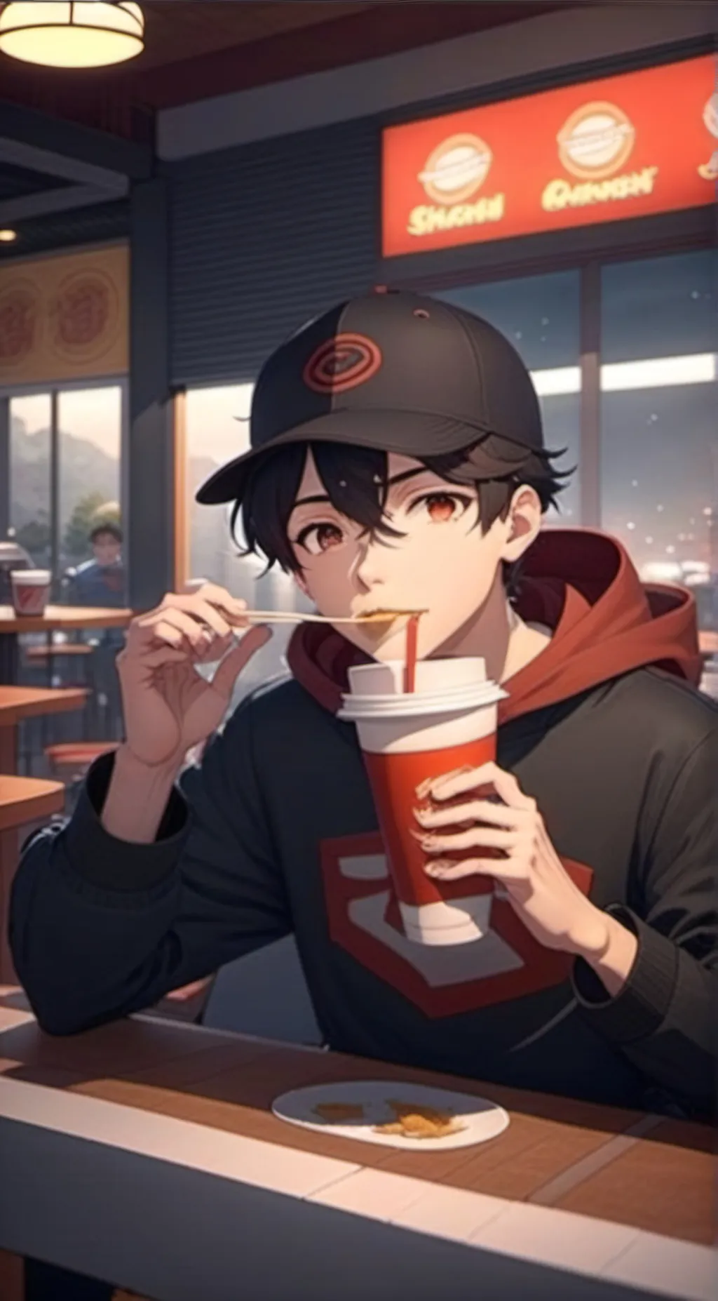 ai character: Evan background