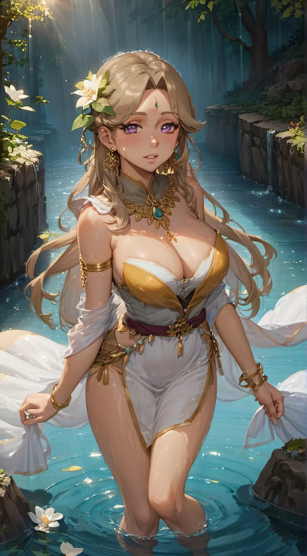 ai character: Blossom background