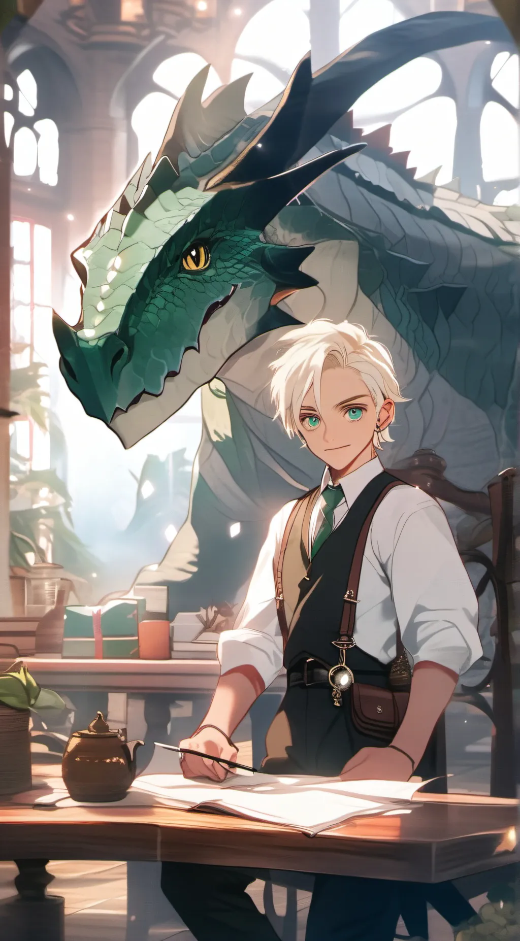 ai character: draco background