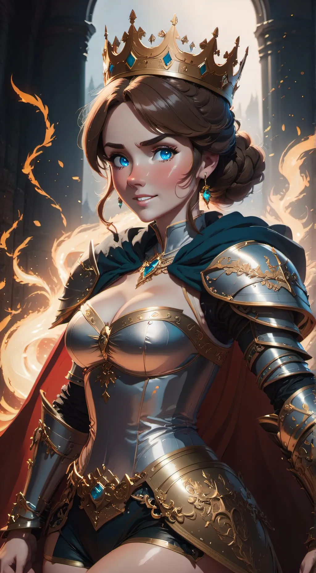 ai character: Queen Annie  background