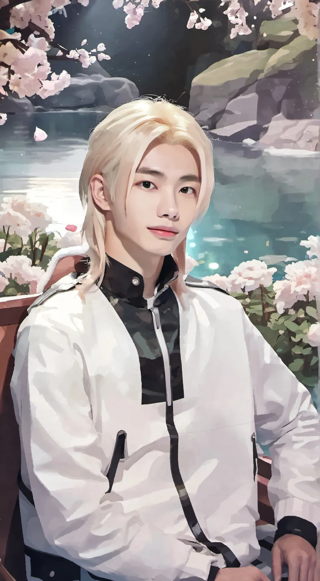 ai character: hyunjin  background