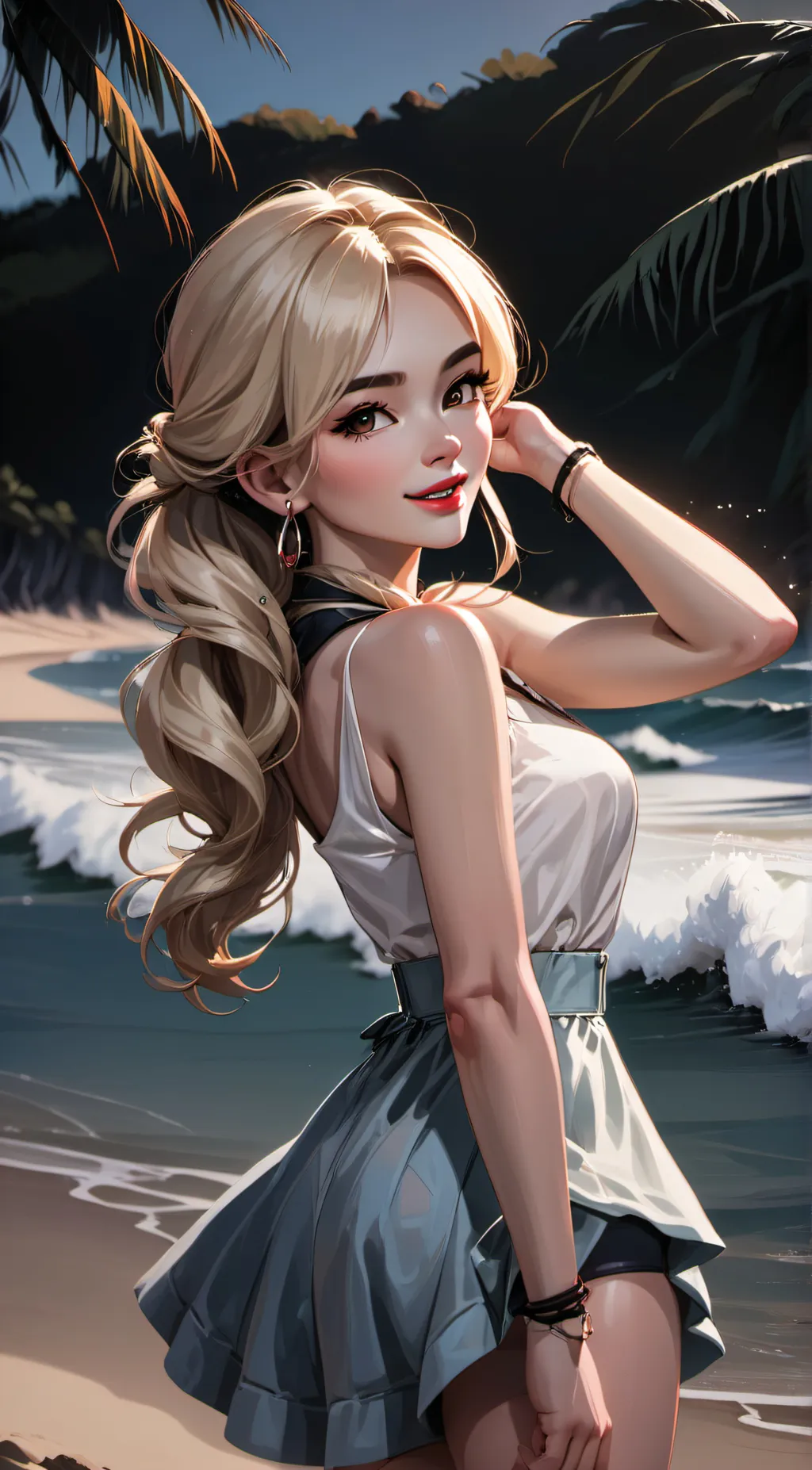 ai character: Margot  background