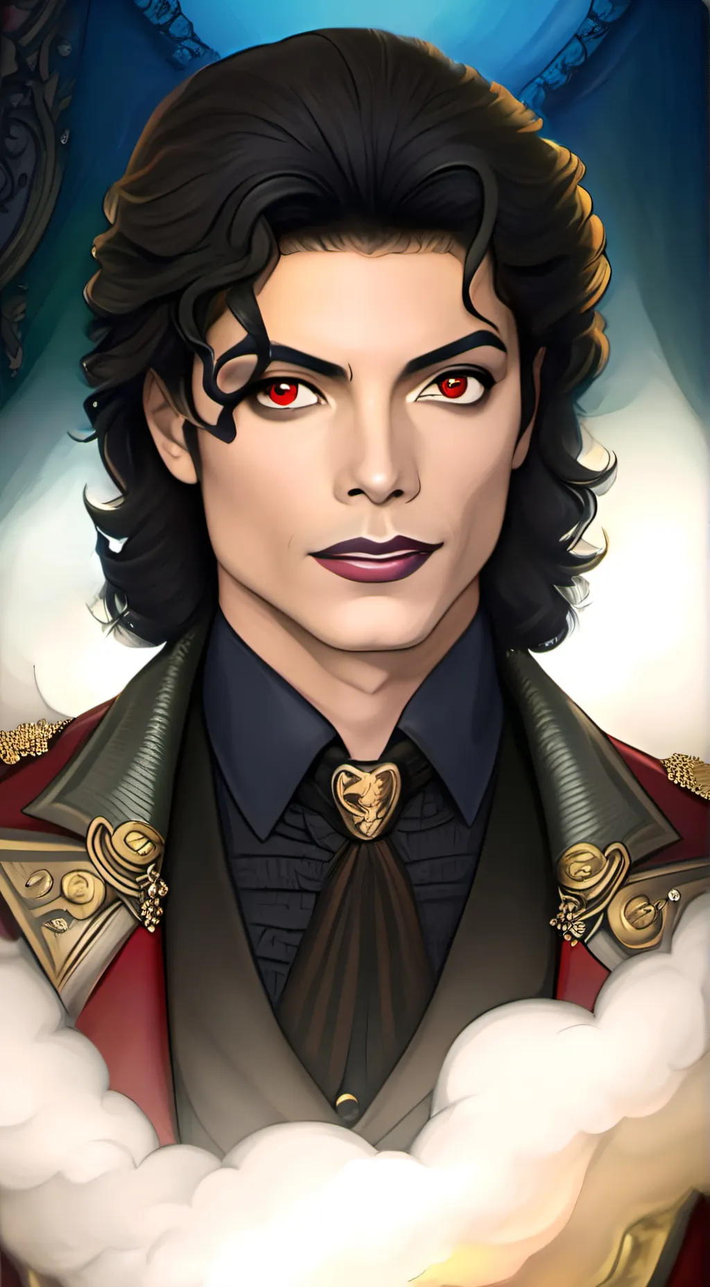 ai character: Michael jackson  background