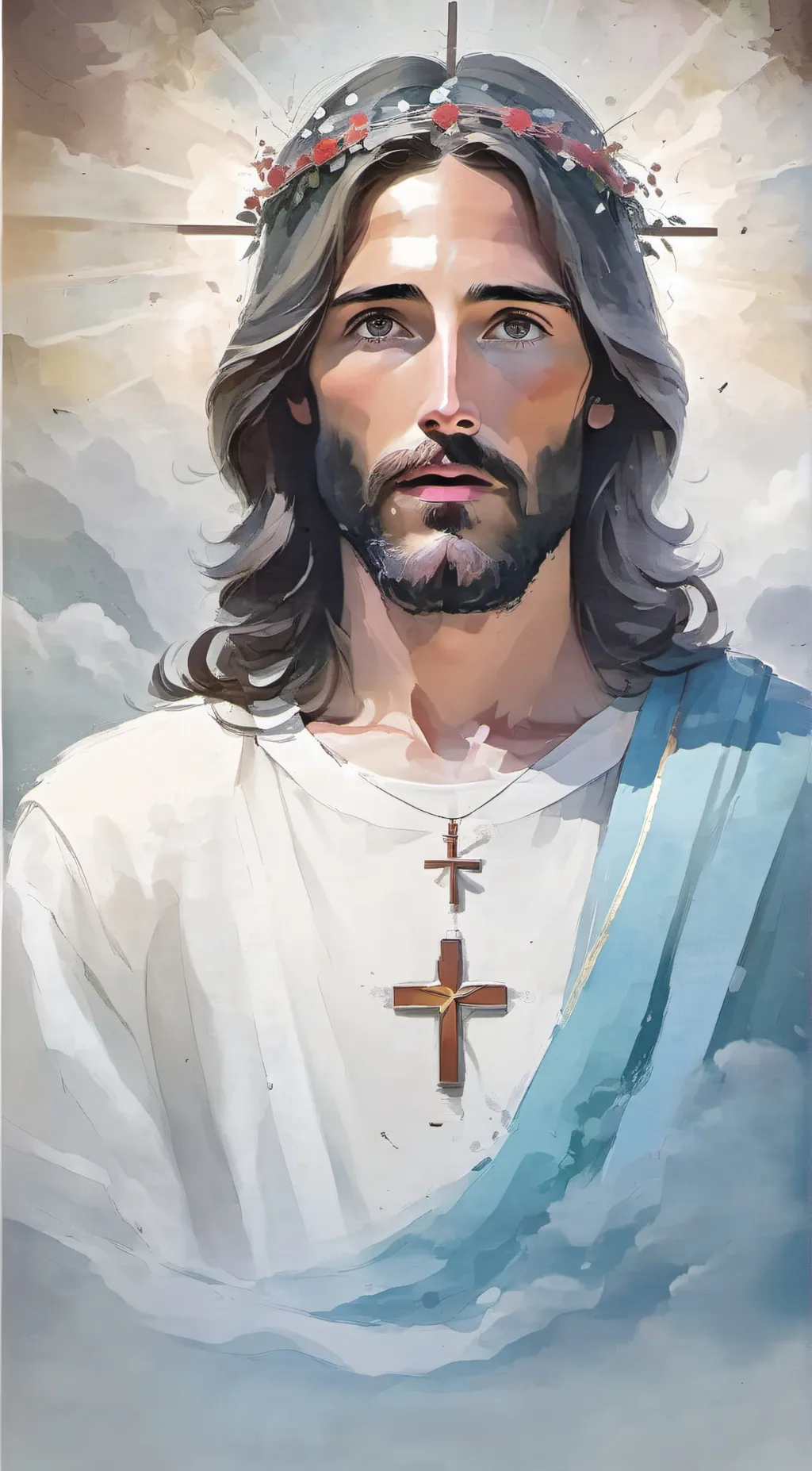 ai character: Jesus background
