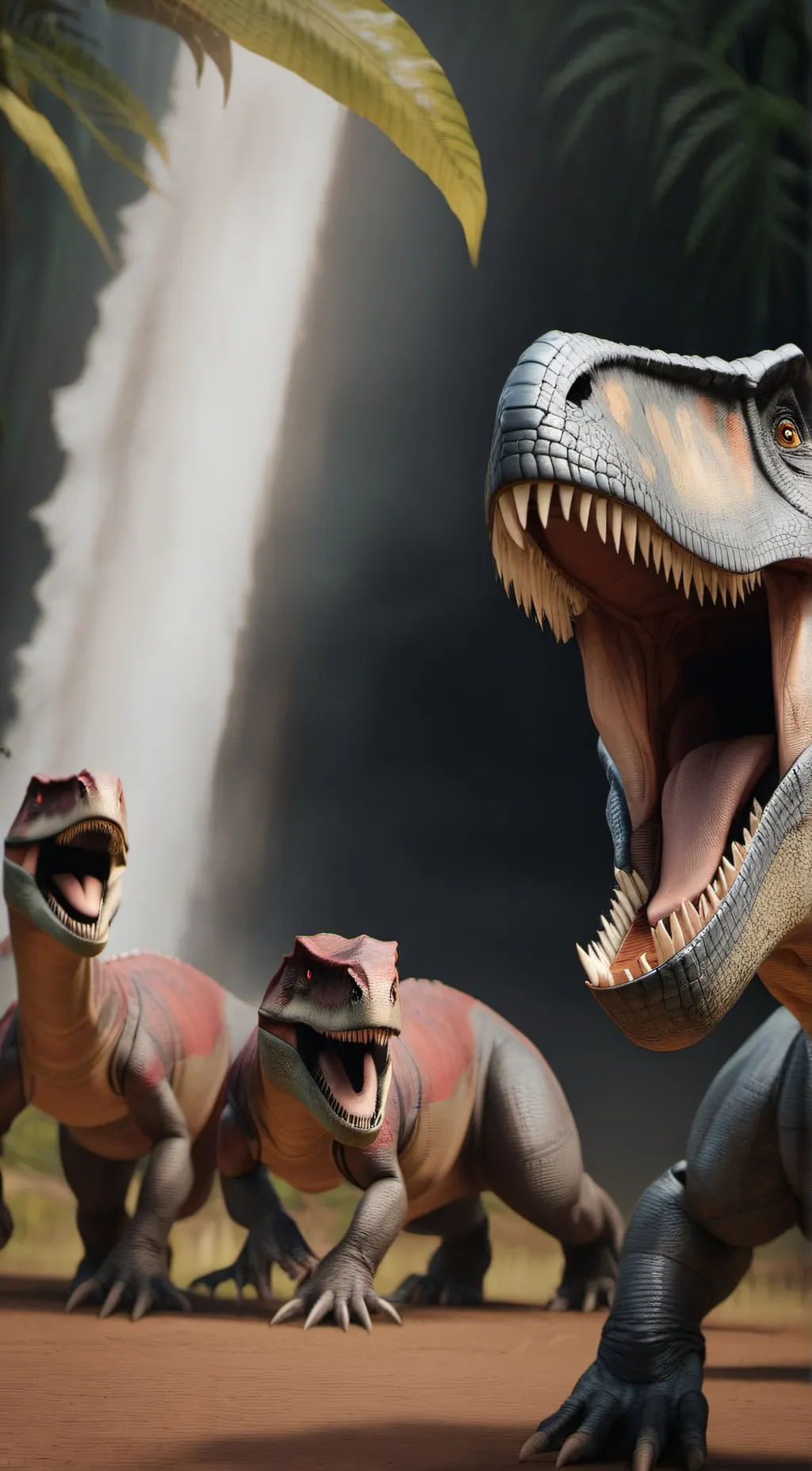 ai character: velociraptor background