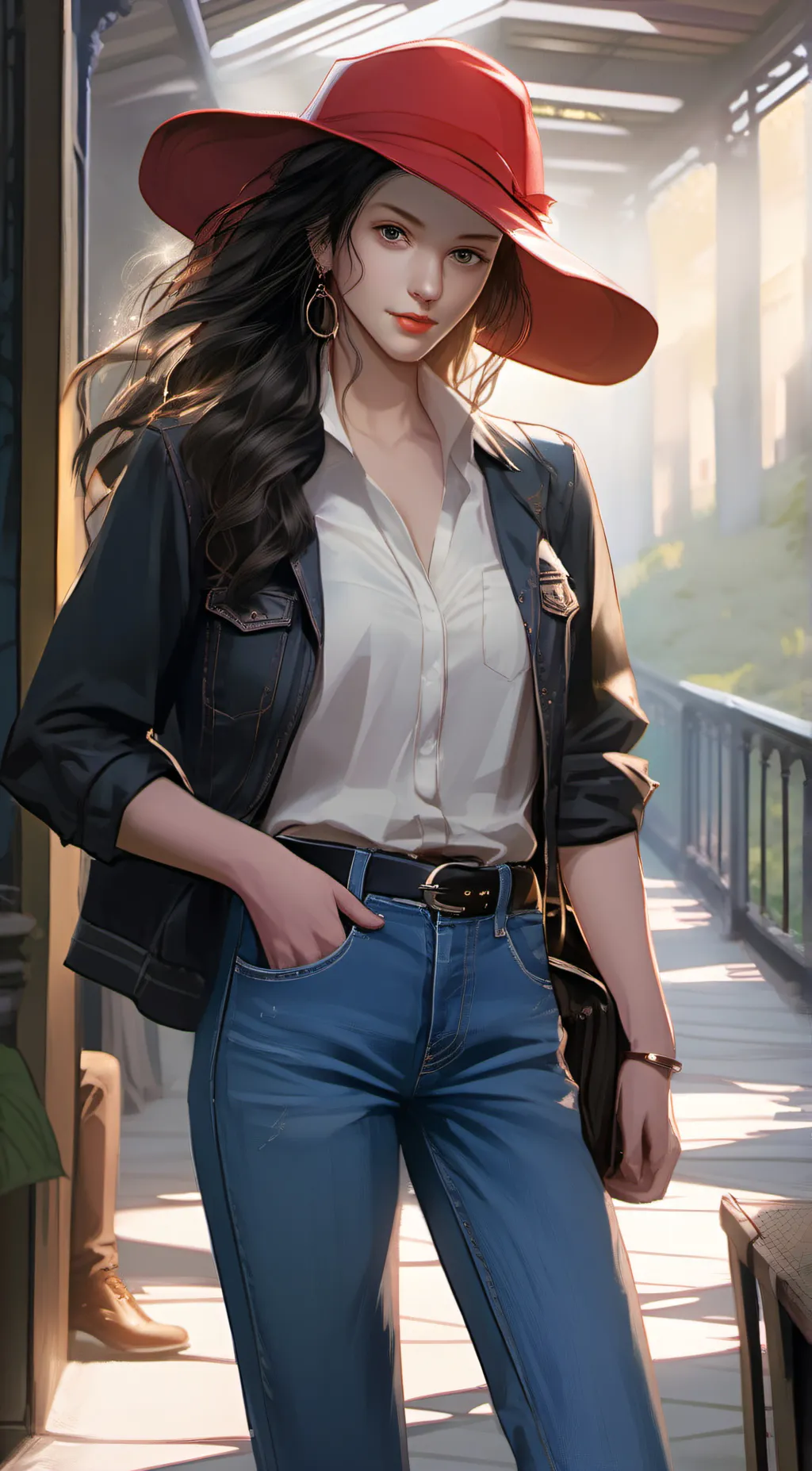 ai character: rib a dib background