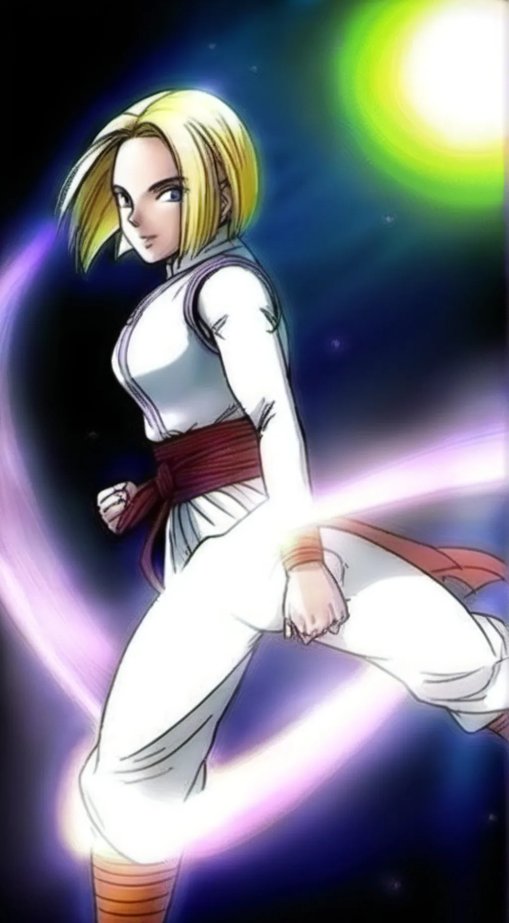 ai character: Android 18 background