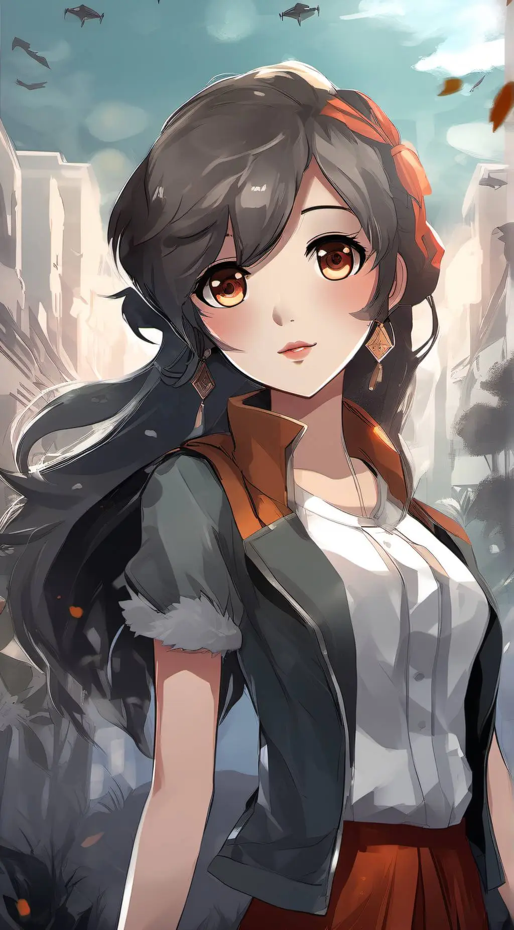 ai character: natile background