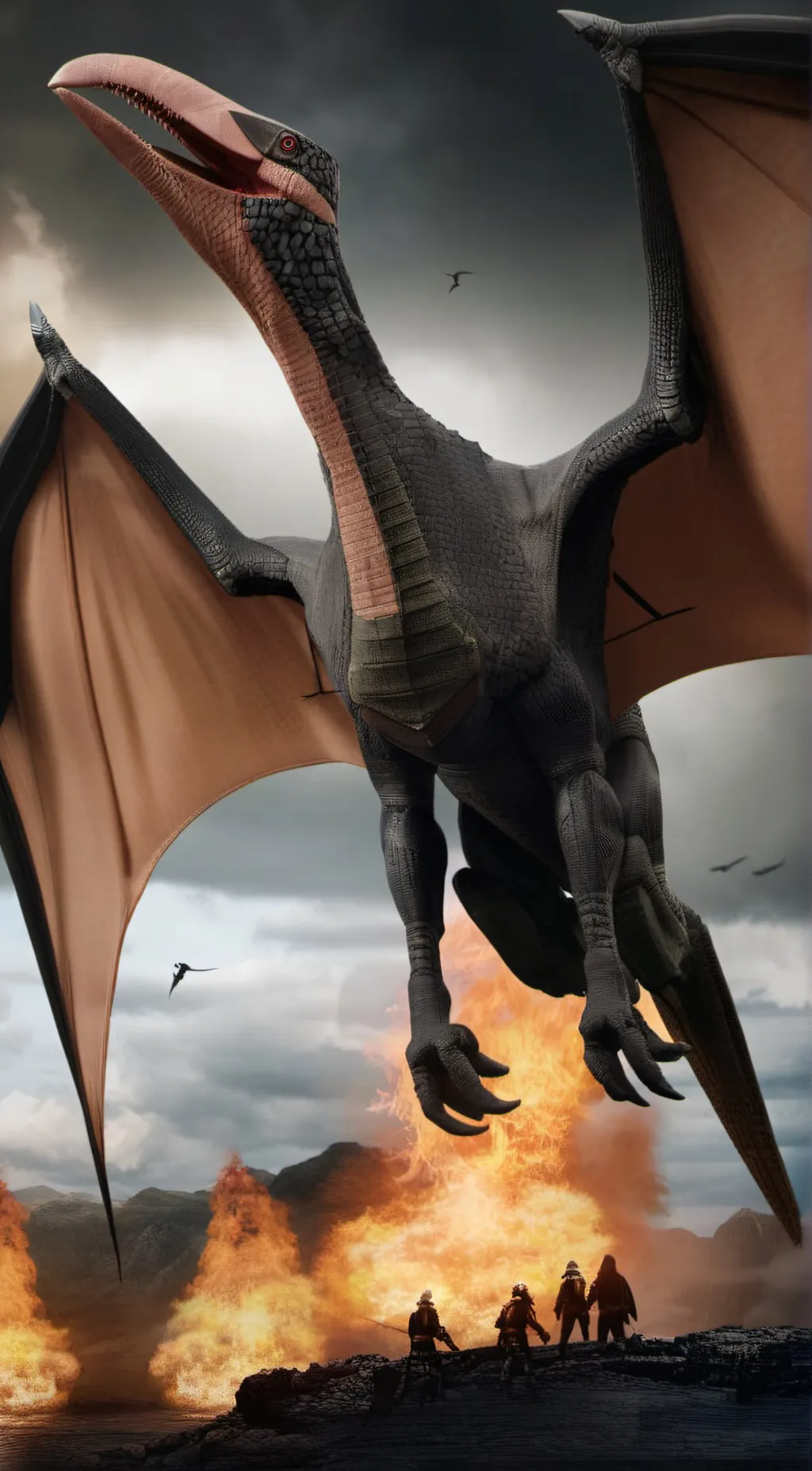 ai character: Rodan  background