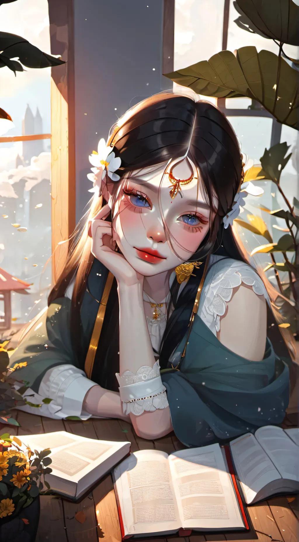 ai character: Melody background