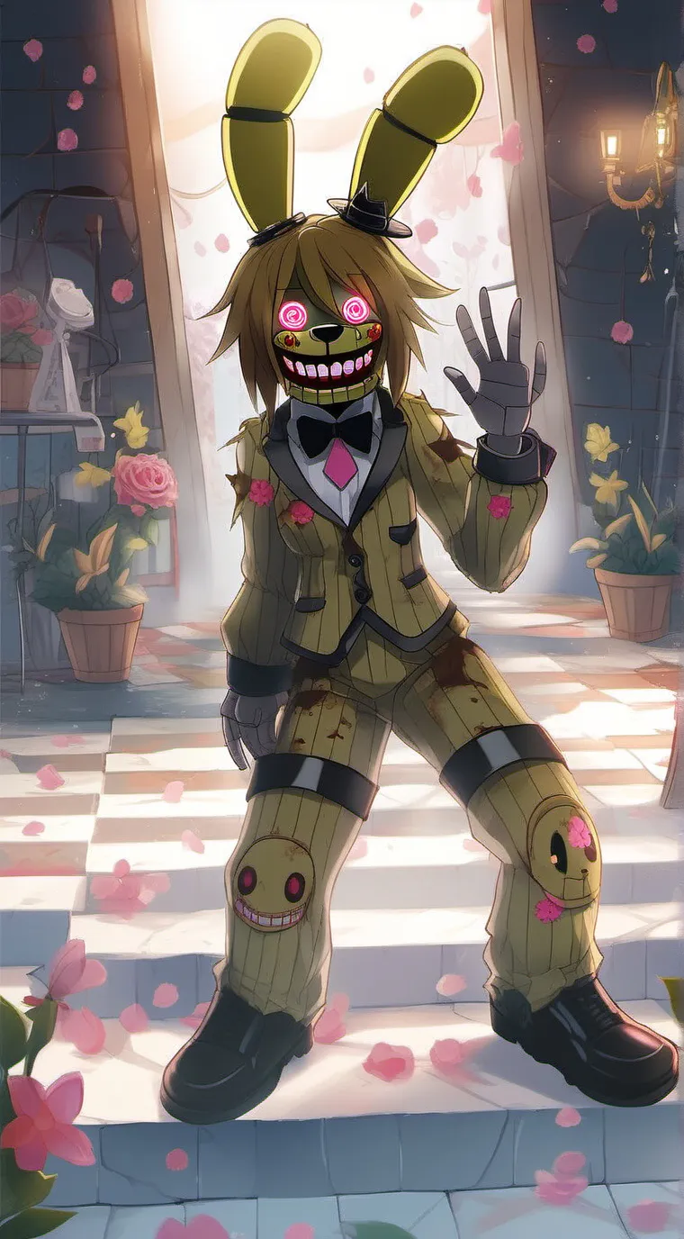 ai character: girl springtrap background