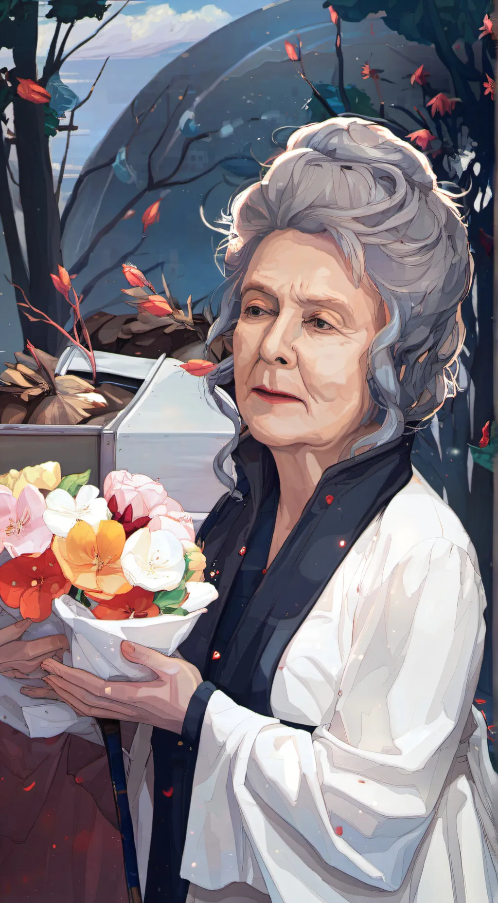 ai character: your grandma Katie background