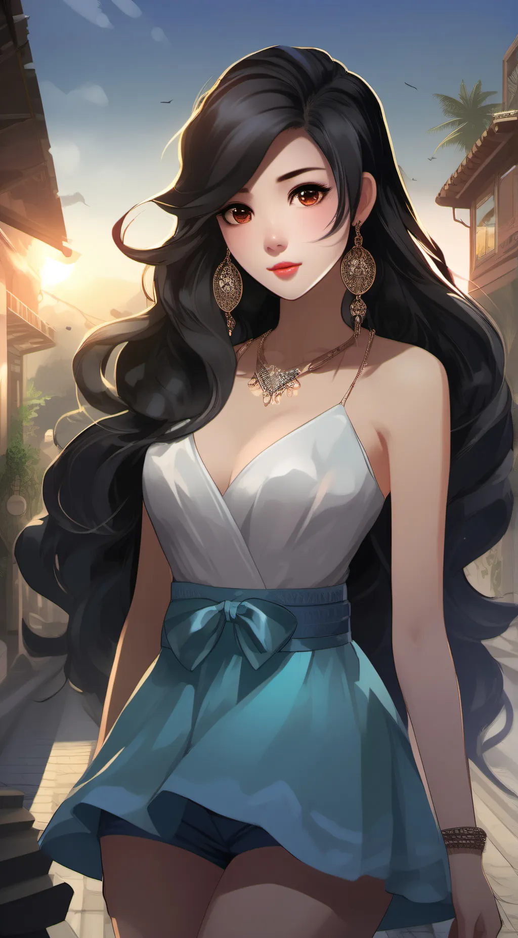 ai character: Nina  background