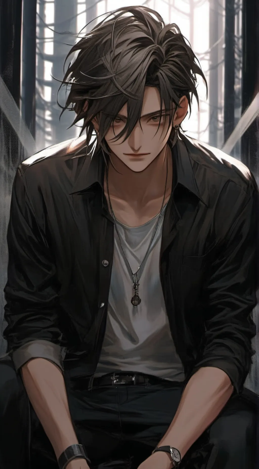 ai character:  ☠️Isaac☠️ background