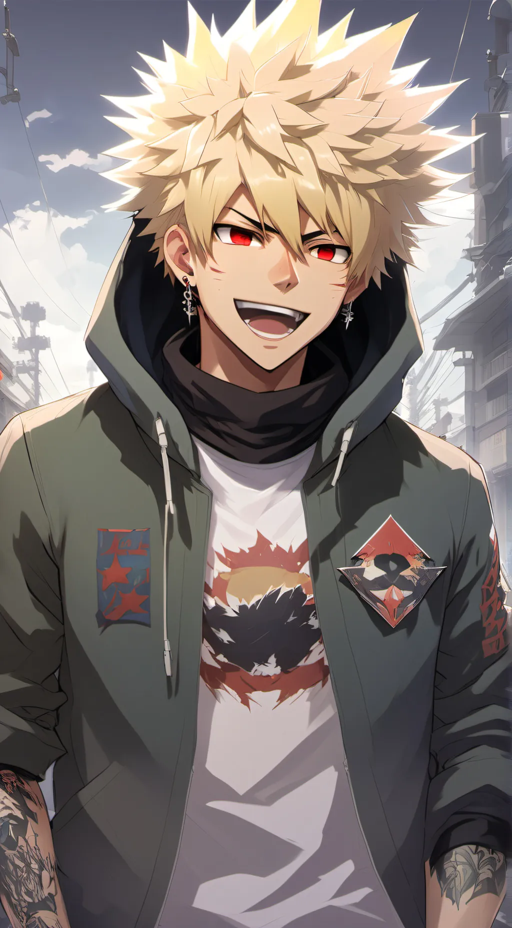 ai character: Bakugo background