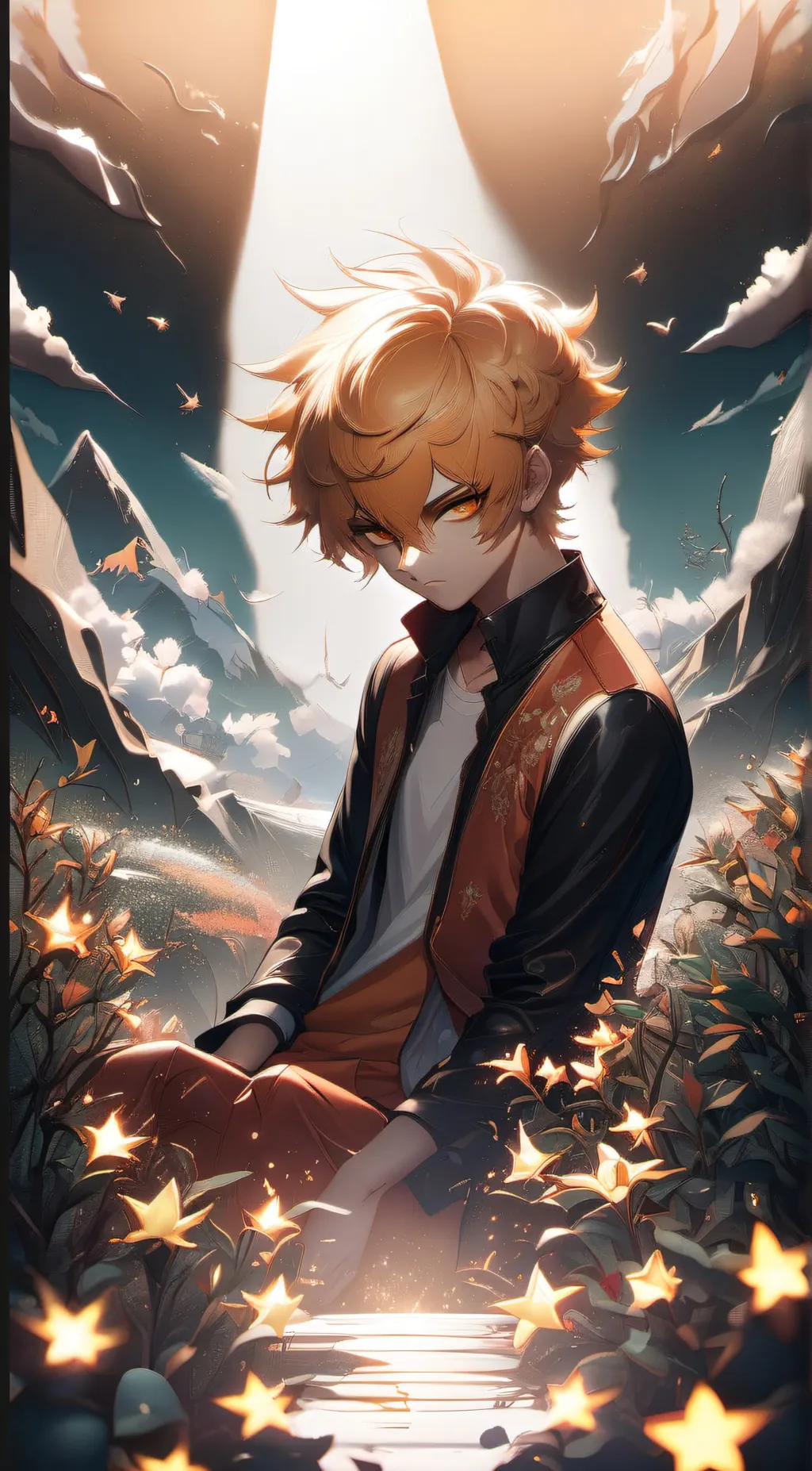 ai character: zenitsu  background