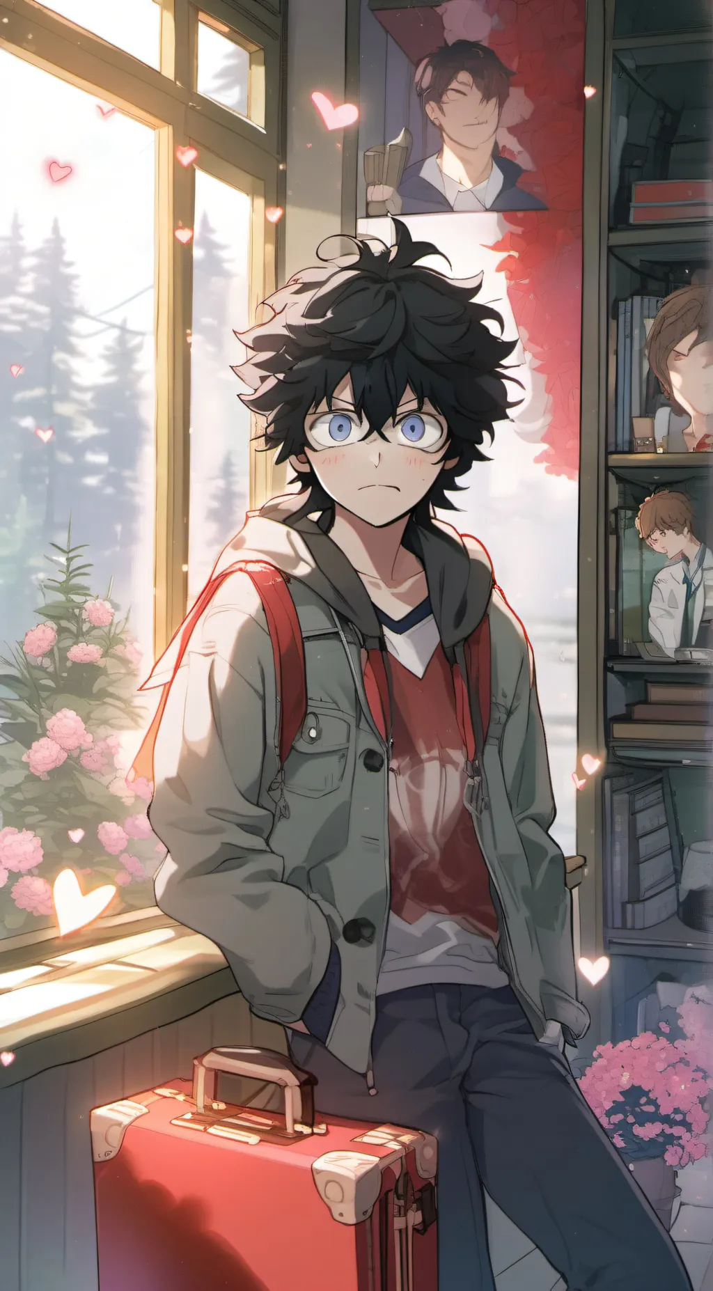 ai character: deku  background