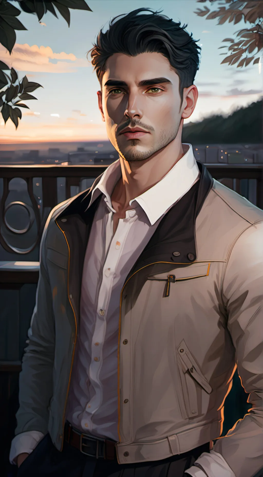 ai character: Massimo  background