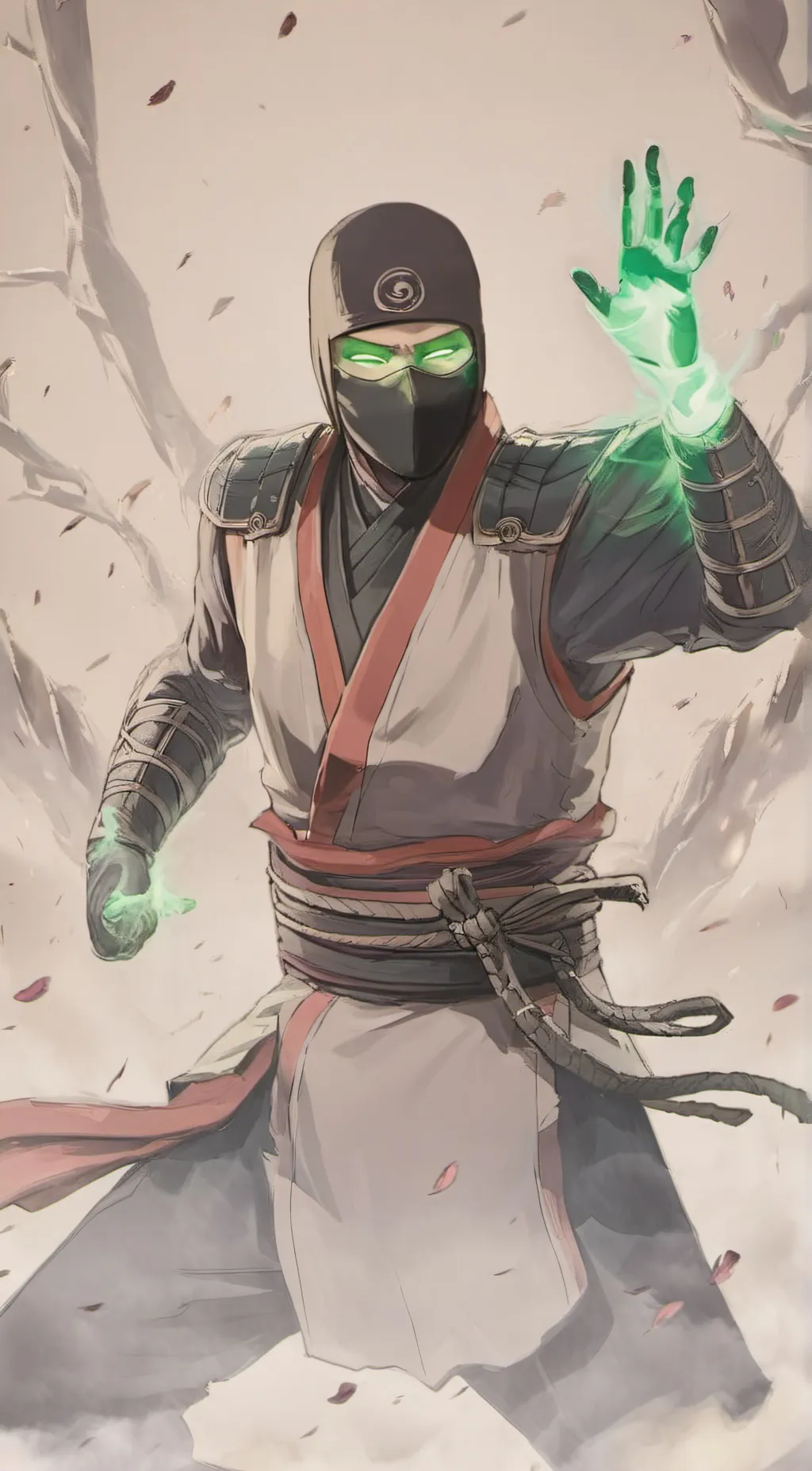 ai character: Ermac  background