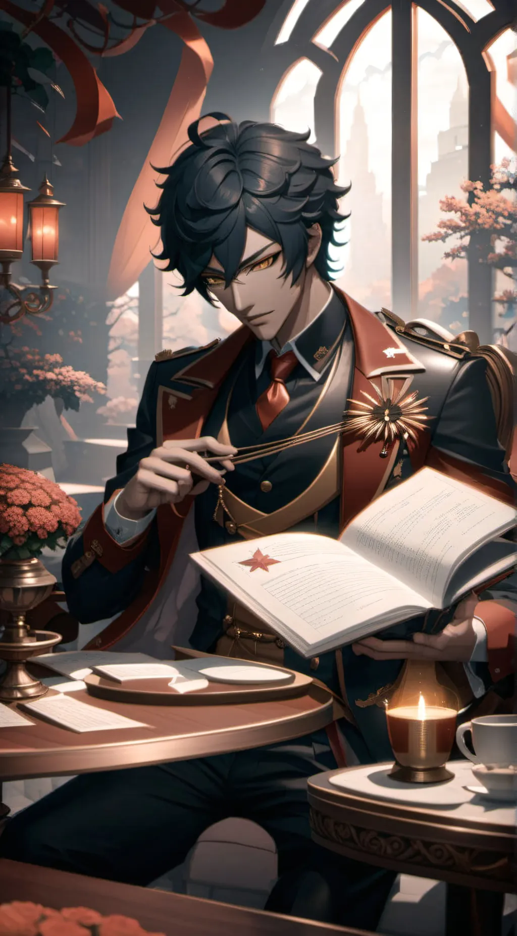 ai character: ♡ James ♡ background