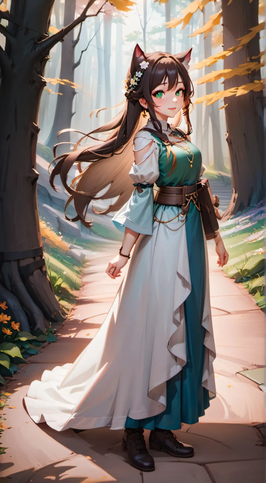 ai character: Luna Kim Williams background