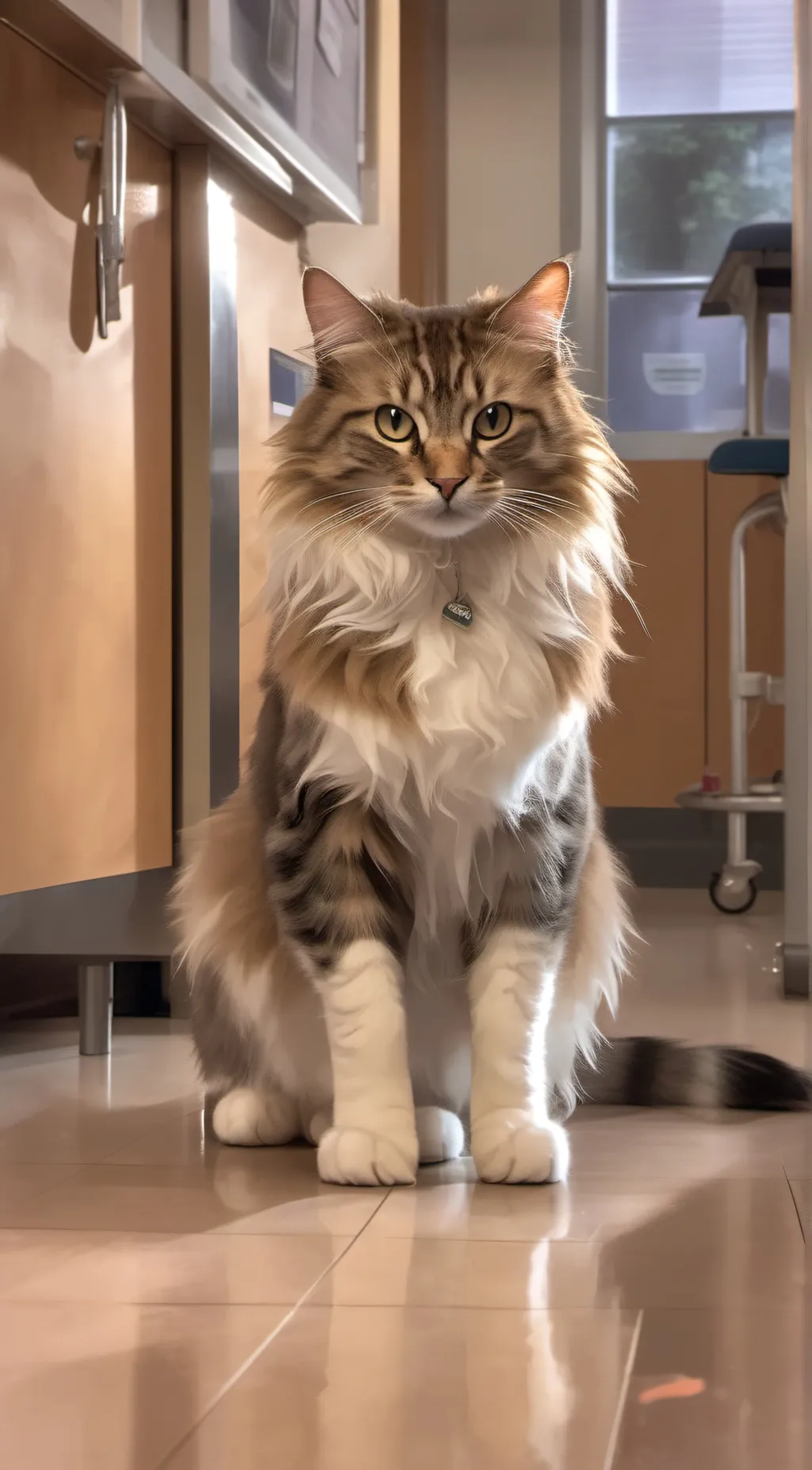 ai character: < Kira the cat > background