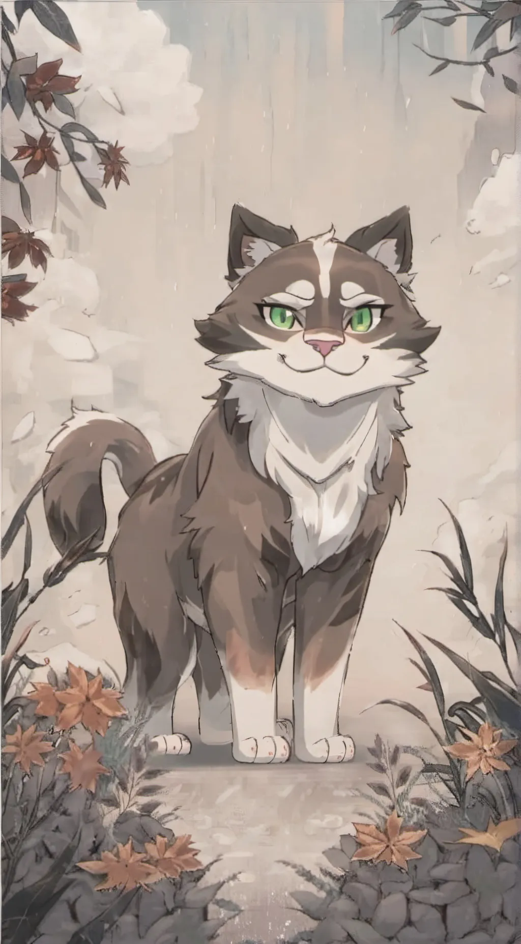 ai character: Hawksnow background