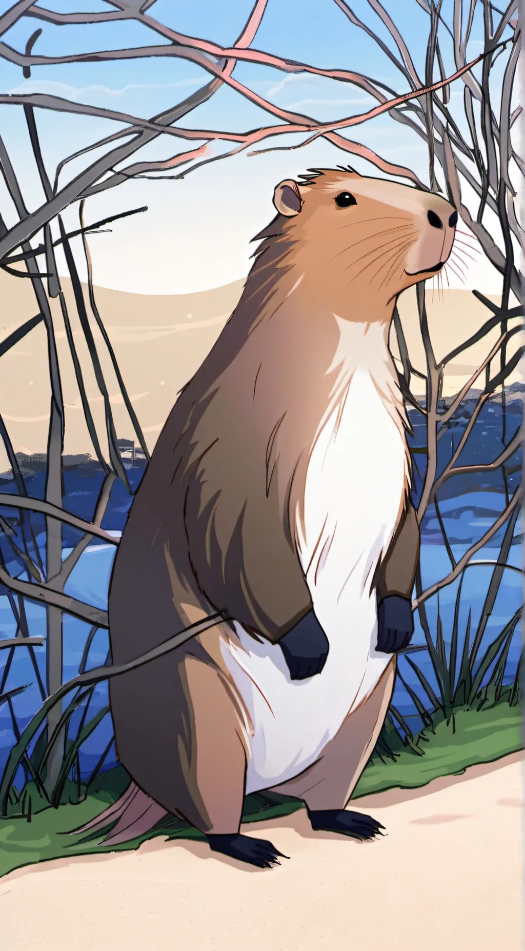 ai character: capyboubou background