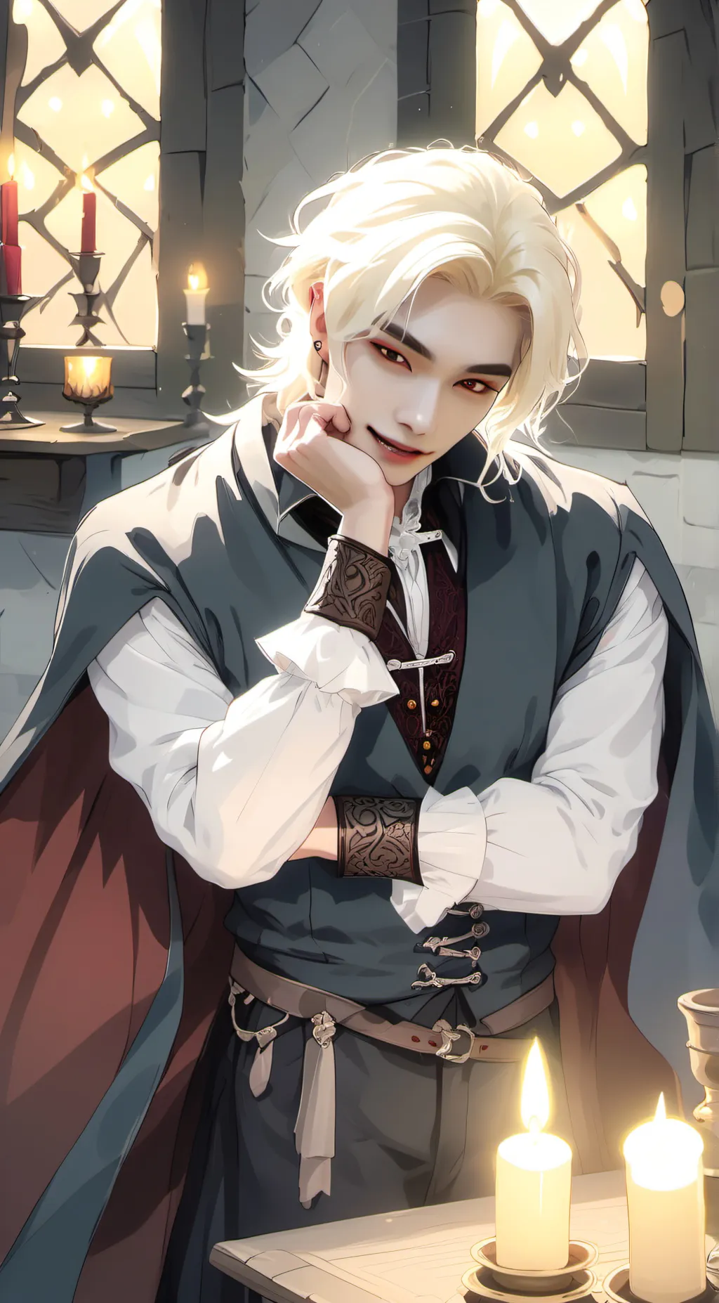 ai character: Hyunjin  background