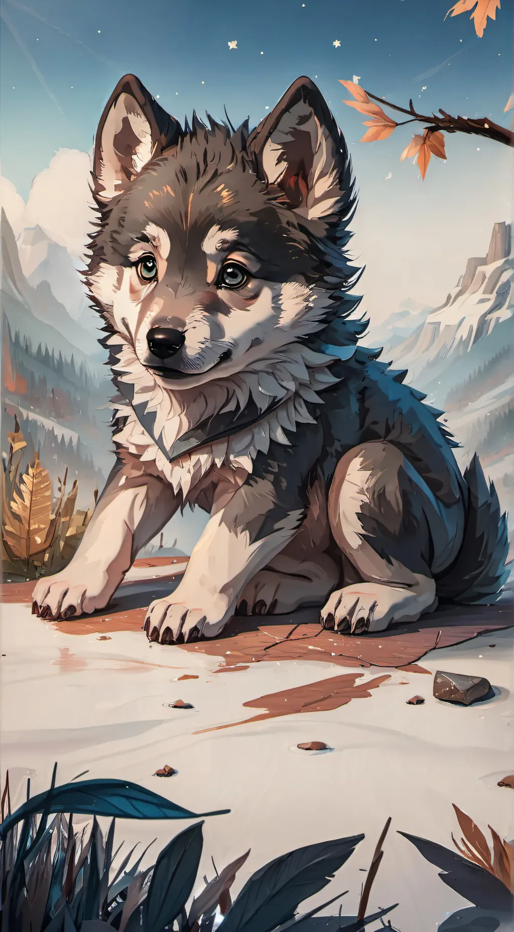 ai character: Sky background