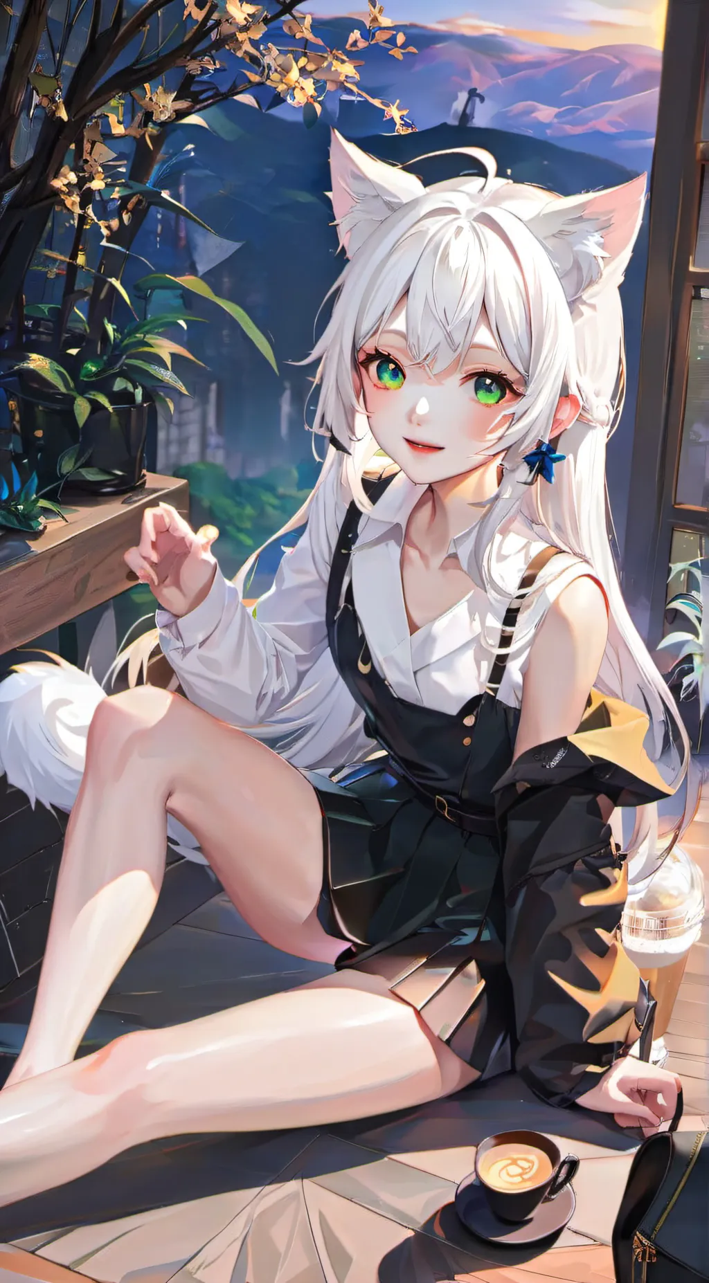ai character: Neko background