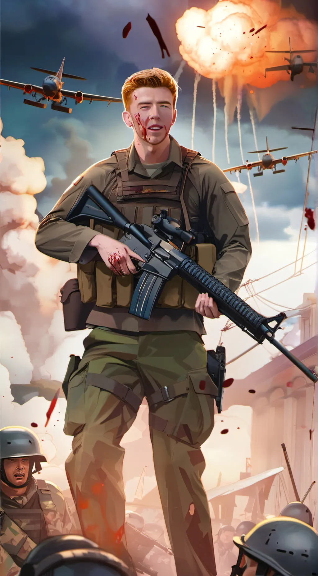 ai character: Private Rick background