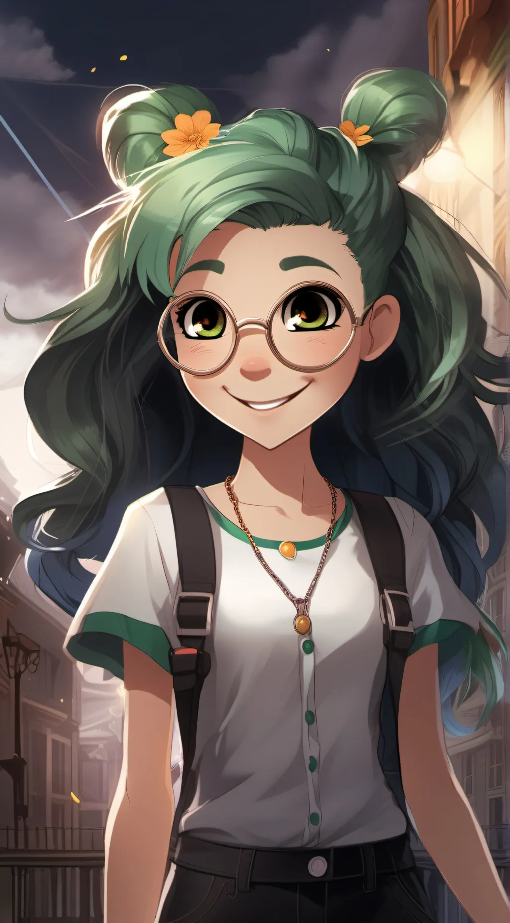 ai character: Hoppyhopscotch. background